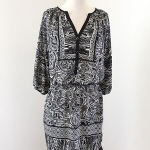 Cache Paisley Print Boho Dress XS/S – Elastic Waist - NWOT